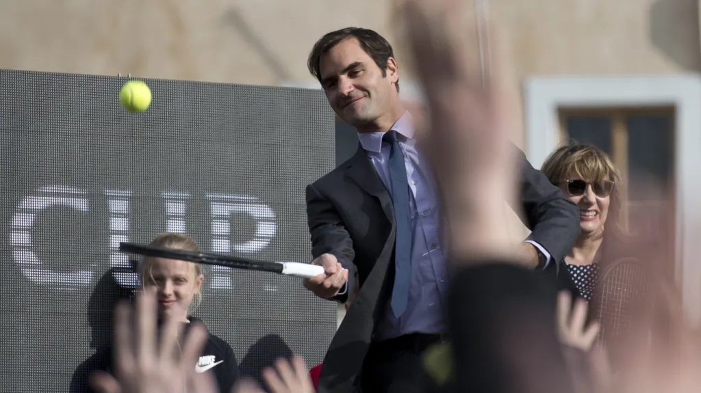 Roger Federer v Praze