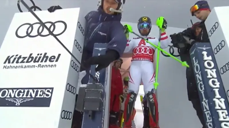 Kristoffersen zvítězil v Kitzbühelu a přerušil nadvládu Hirschera