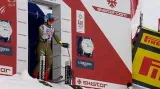 První jízda Shiffrinové v obřím slalomu žen