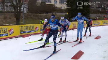 Čtvrtfinále sprintu klasicky v Drammenu s Luďkem Šellerem