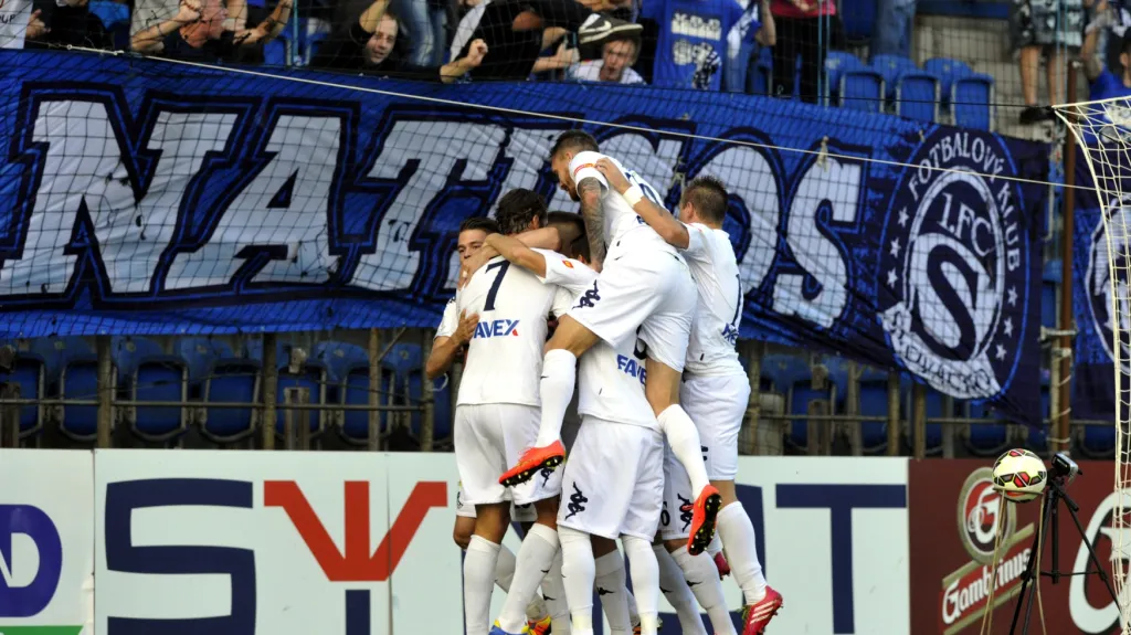 Radost fotbalistů Slovácka