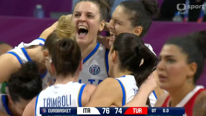 Sestřih dramatického konce zápasu Itálie – Turecko