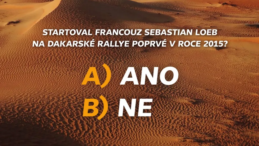 Soutěž Rallye Dakar – 16. 1.