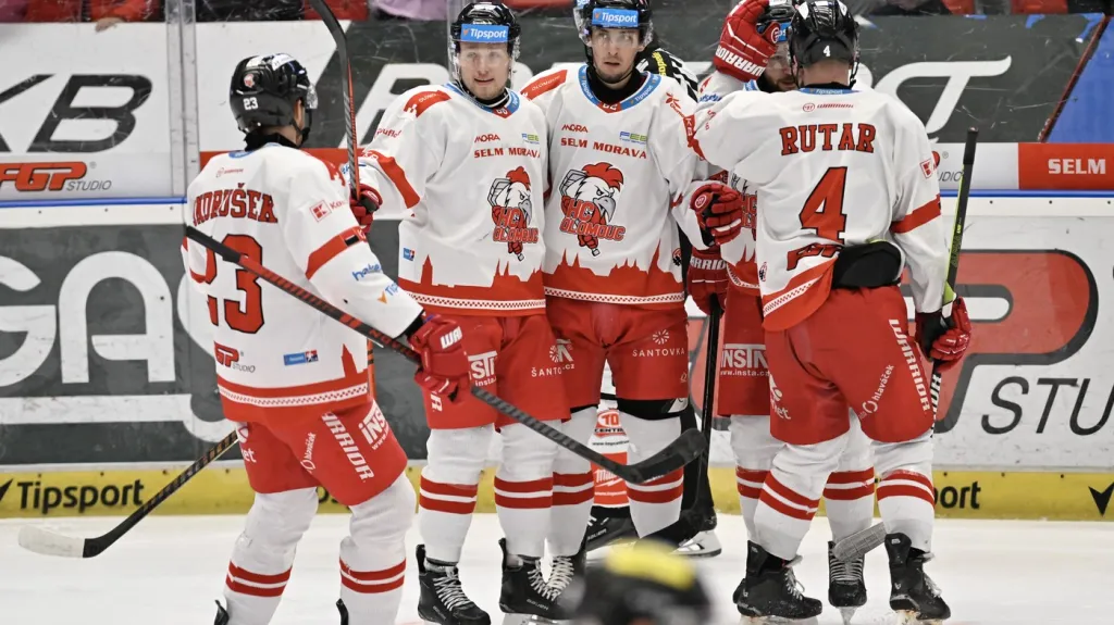 Hokejisté Olomouce se radují