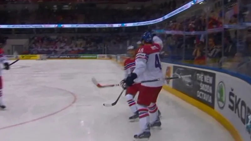 Gól v utkání USA – Česko: Hertl – 1:2 (27. min.)