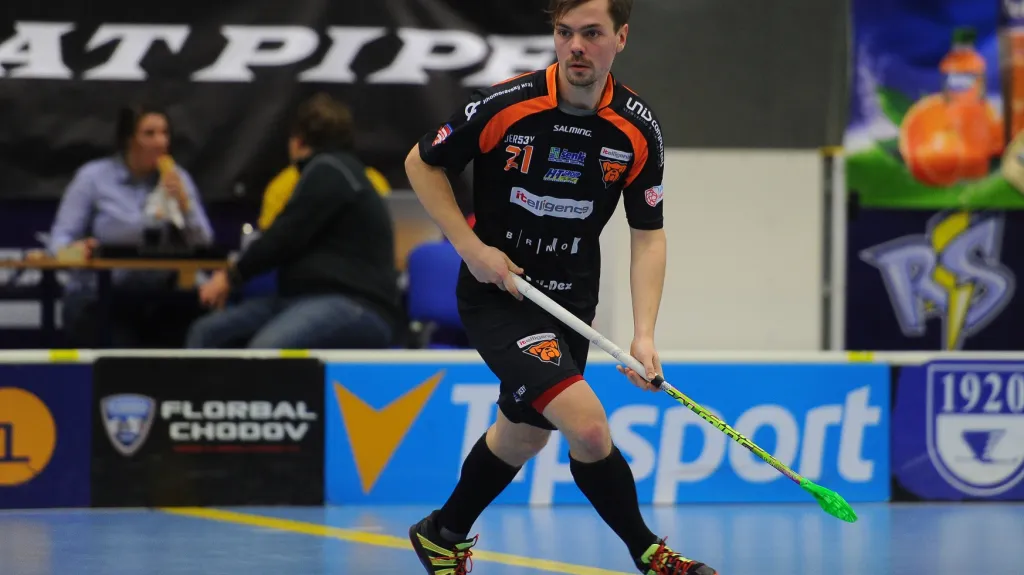 Hráč Bulldogs Brno Jiří Koutný