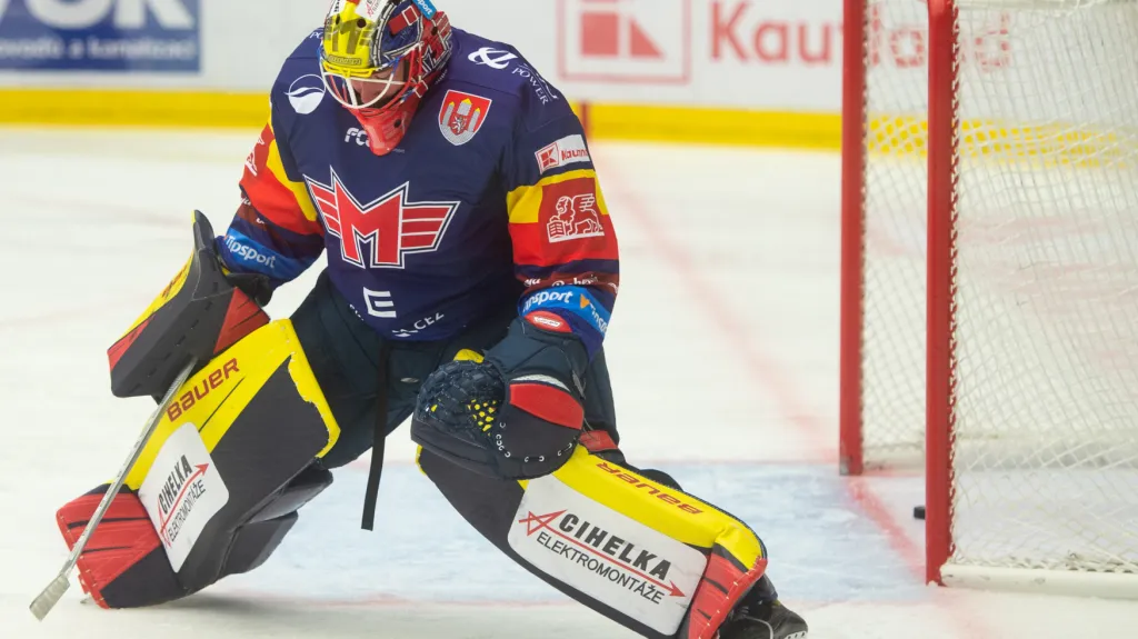 Českobudějovický brankář Marek Čiliak