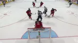 Gól v utkání USA - Kanada: Bellows - 2:2 (30. min.)