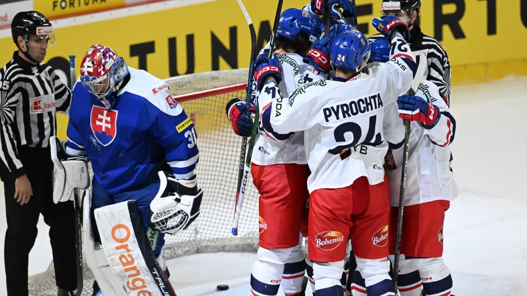 Radost českých hokejistů