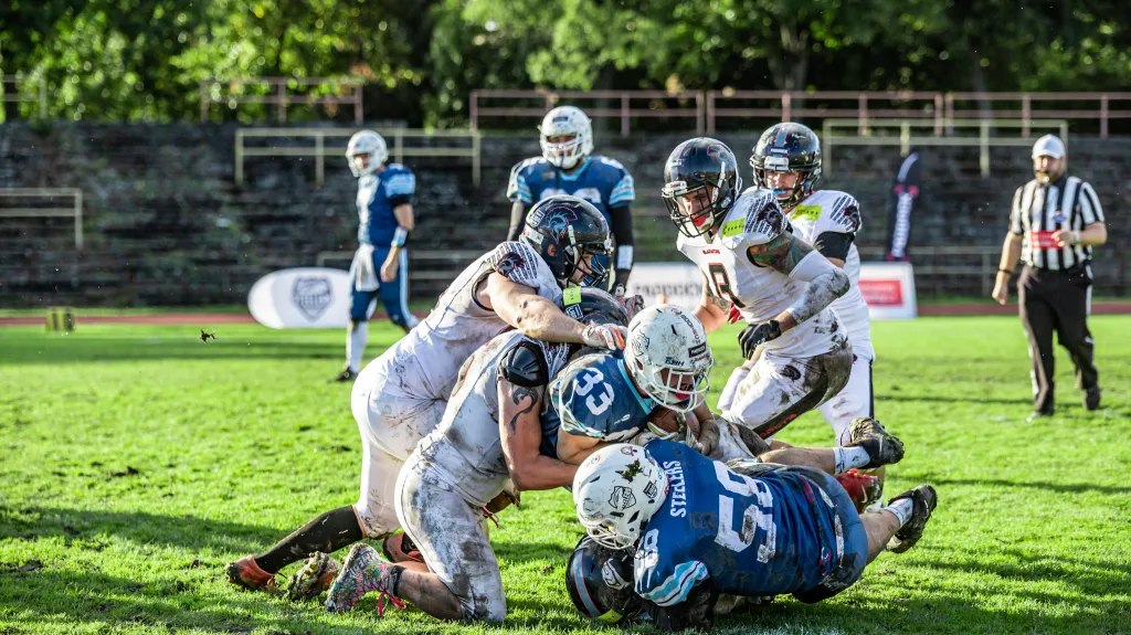 Utkání Ostrava Steelers - Vysočina Gladiators