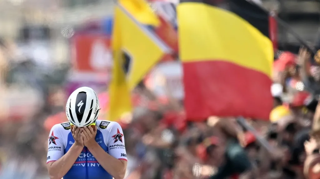 Remco Evenepoel vítězí v Lutychu