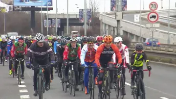 Cyklisté na Nový rok vyjeli na Cukrák