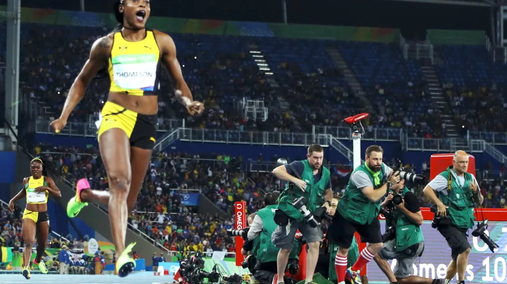 Vítězka běhu na 100 m Elaine Thompsonová