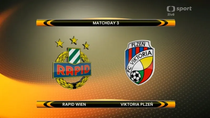 Sestřih utkání Rapid Vídeň - Viktoria Plzeň