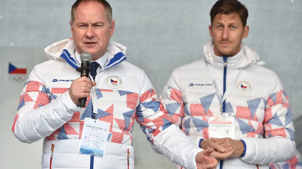 Ministr školství Petr Gazdík a předseda Národní sportovní agentury Filip Neusser