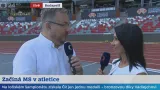 Žaneta Peřinová a Michal Dusík představují stadion i vysílání ČT