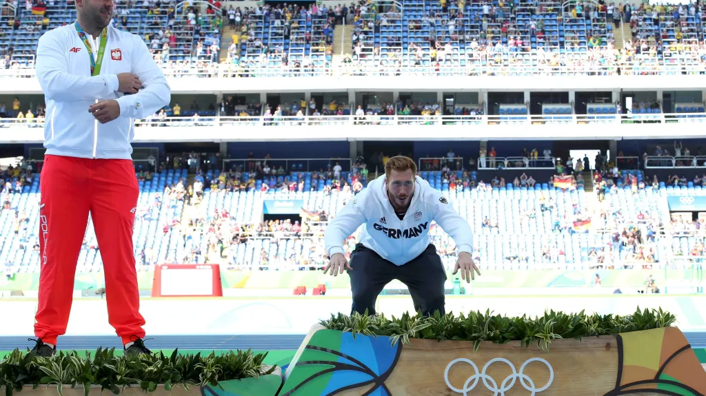 Pjotr Malachowski (vlevo) a Christoph Harting