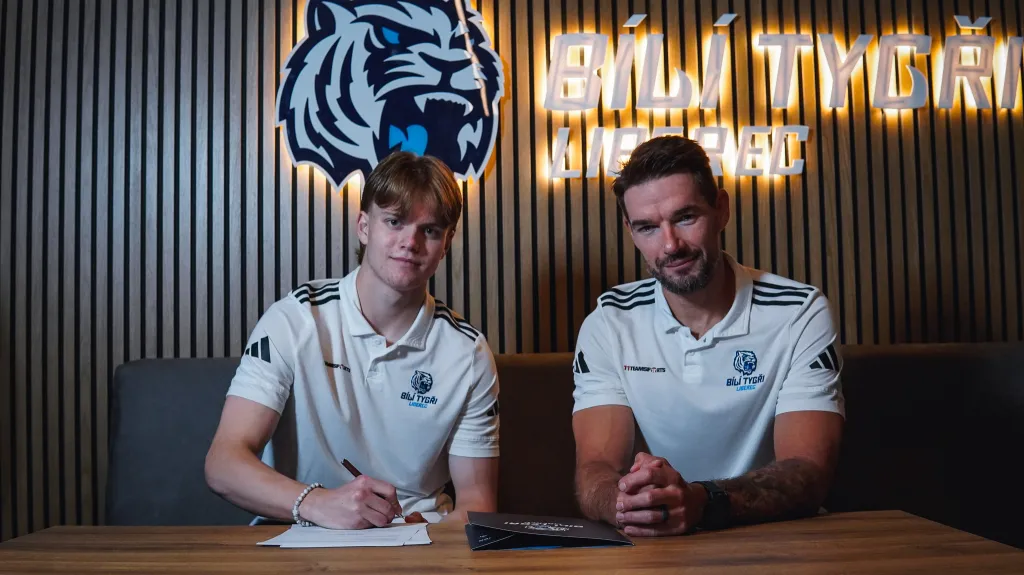 Adrien Bartovič se sportovním ředitelem Liberce Michalem Birnerem