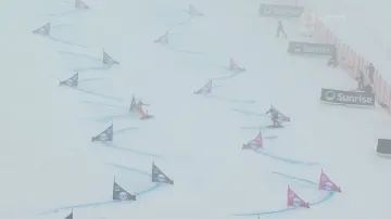 Osmifinálová jízda Minárika v paralelním slalomu