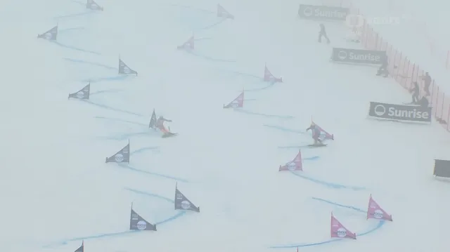 Osmifinálová jízda Minárika v paralelním slalomu