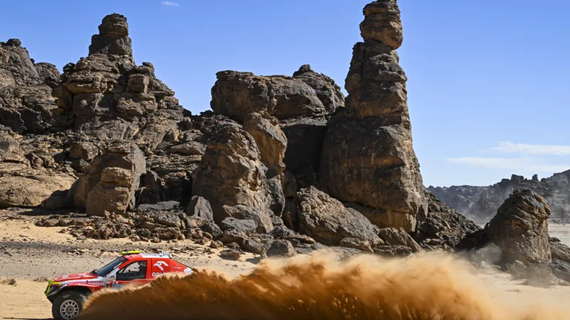 Automobil Martina Prokopa a Viktora Chytky na Dakaru