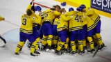 Hokejisté Švédska se radují z triumfu na mistrovství světa