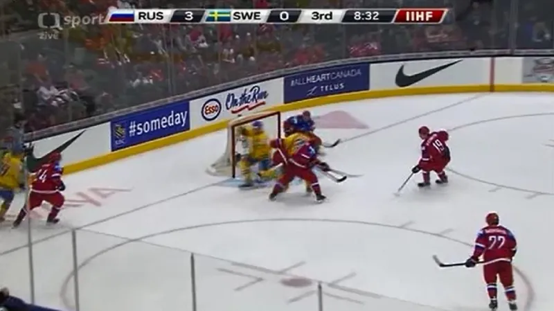 Sestřih utkání Švédsko 20 - Rusko 20