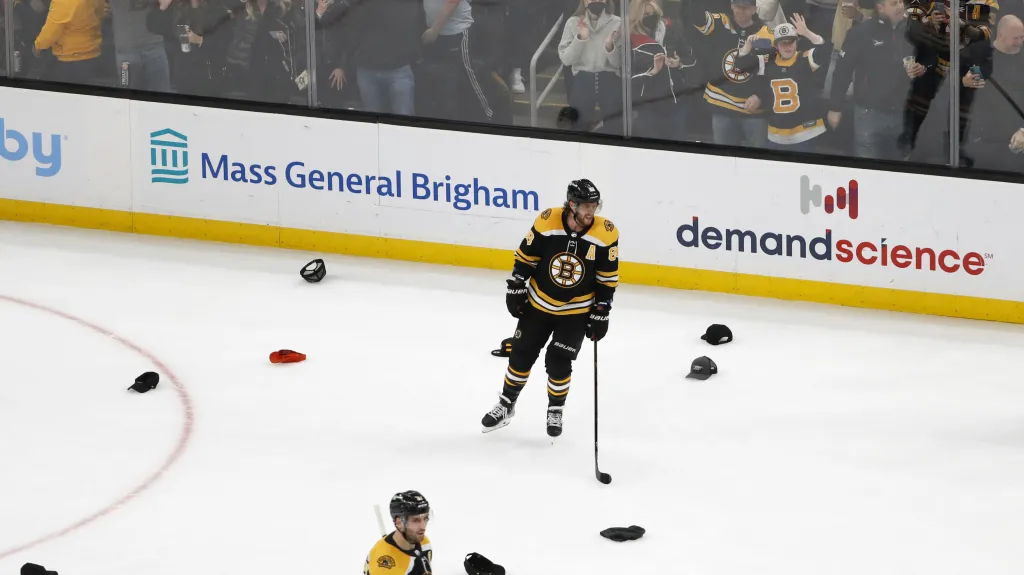 David Pastrňák po hattricku