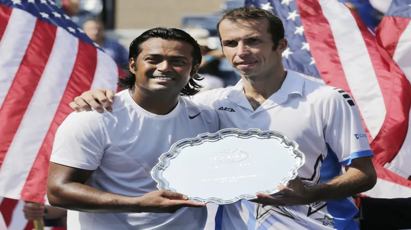 Leander Paes a Radek Štěpánek