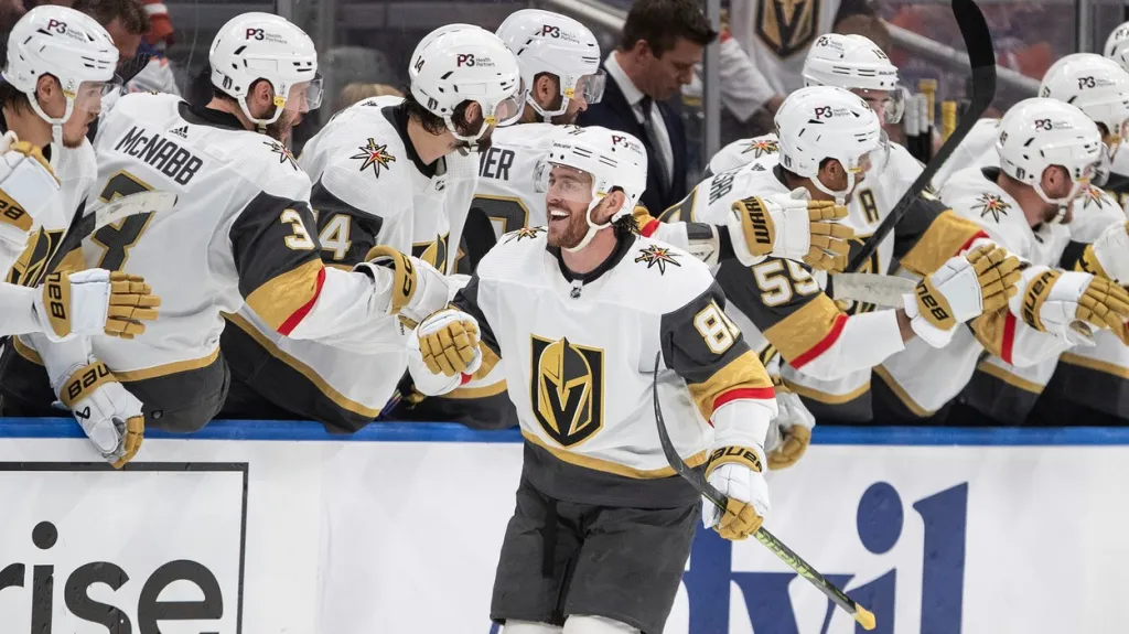 Jonathan Marchessault se raduje z gólu Las Vegas