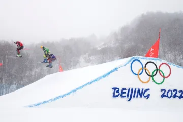 Závod skikrosařek na olympijských hrách v Pekingu
