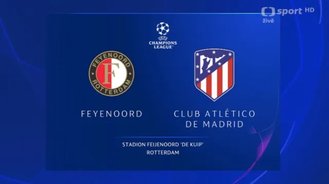 Sestřih utkání Feyenoord – Atlético Madrid