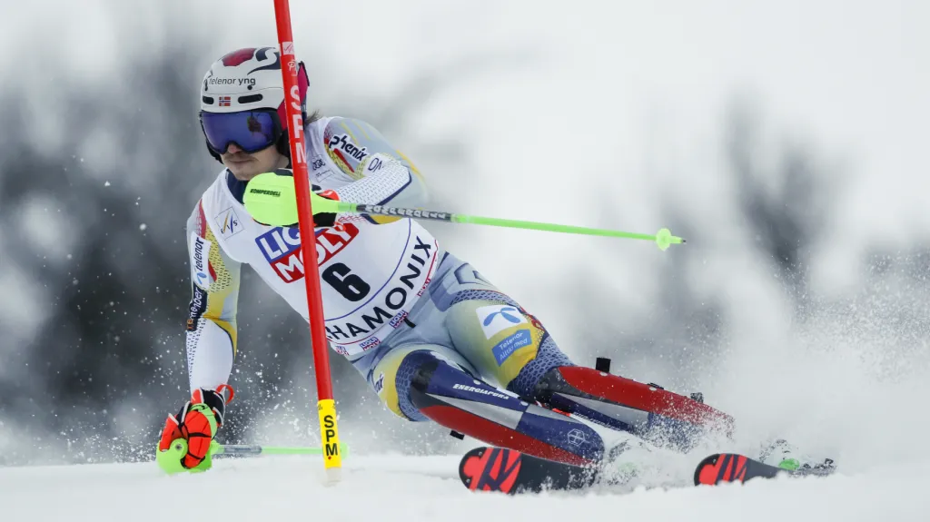 Norský slalomář Henrik Kristoffersen