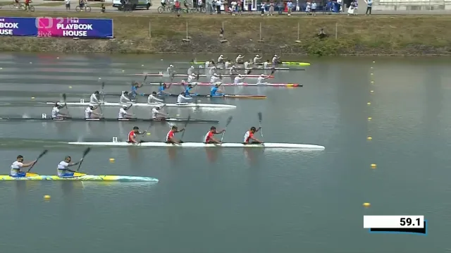 Finále A mužského čtyřkajaku (K4 na 500 metrů) s ohlasy