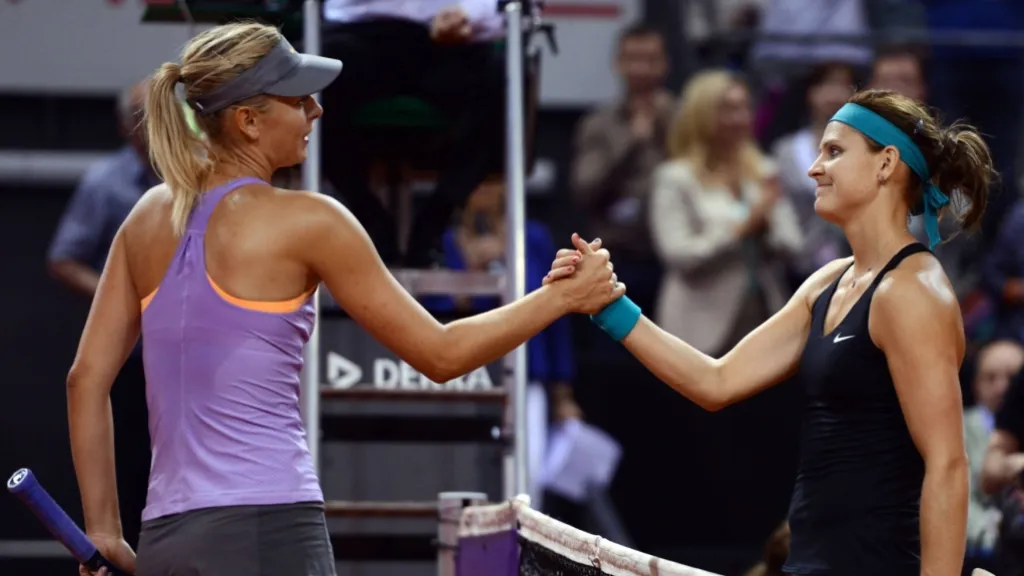 Maria Šarapovová a Lucie Šafářová