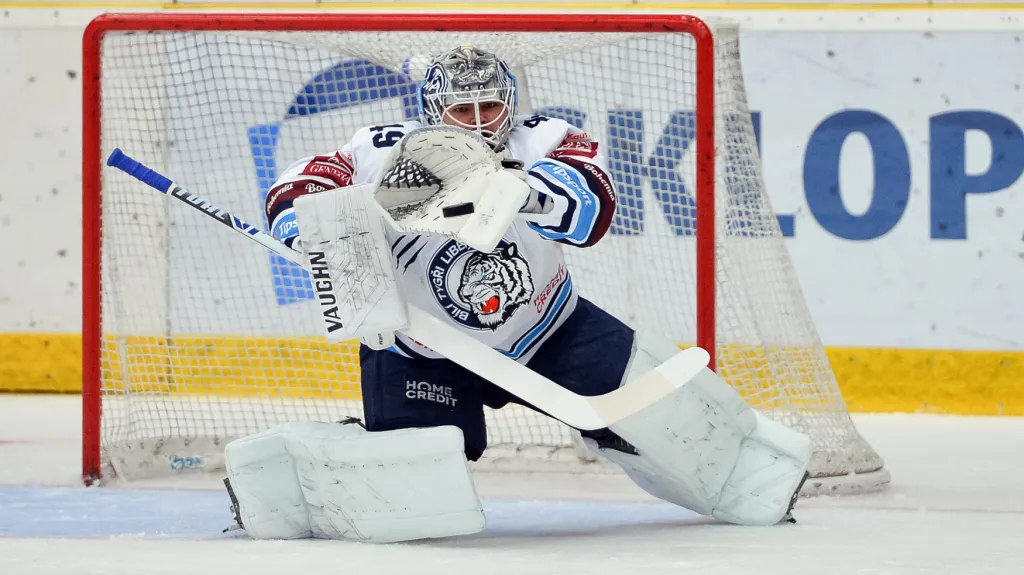 Brankář Dominik Hrachovina ve službách Liberce