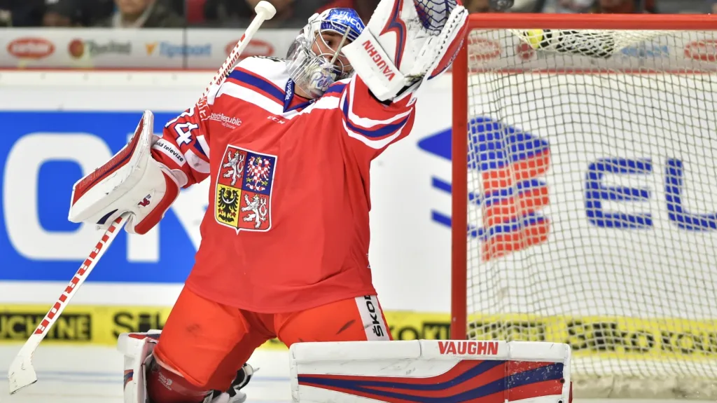 Petr Mrázek v brance českého týmu