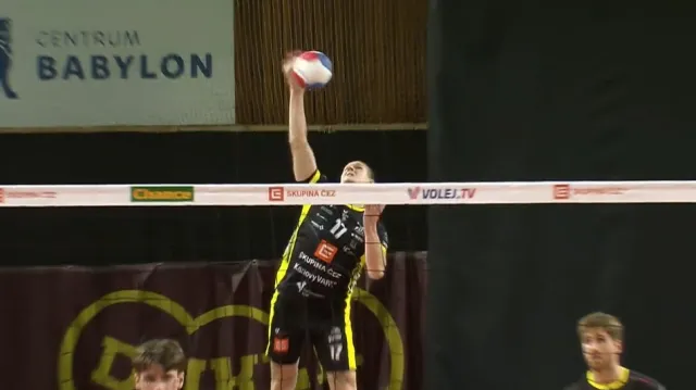 Dramatický závěr třetího setu Zápasu Liberec – Karlovarsko