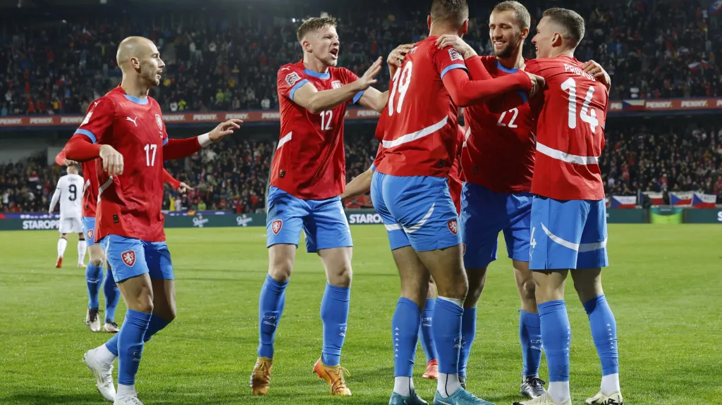 Radost českých fotbalistů