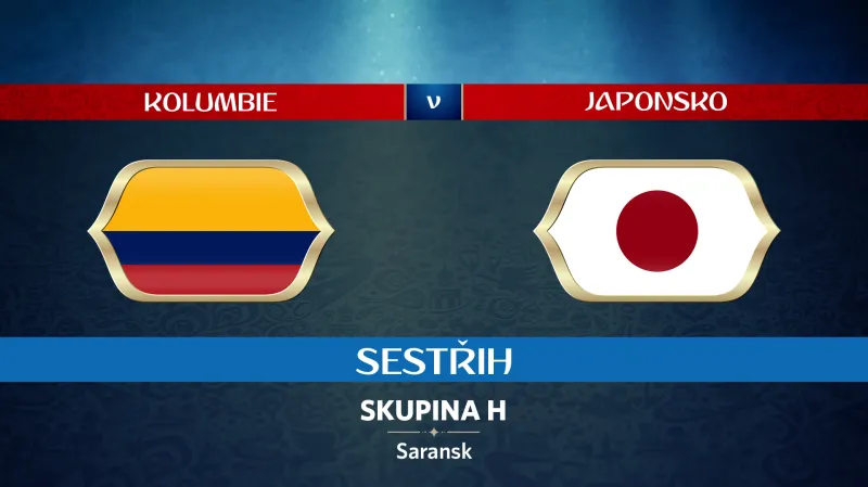 Sestřih utkání Kolumbie - Japonsko