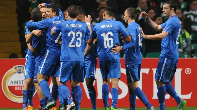 Radost hráčů Molde z postupu do další fáze Evropské ligy