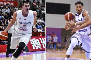 Hvězdy MS Srb Nikola Jokič a Řek Janis Antetokounmpo