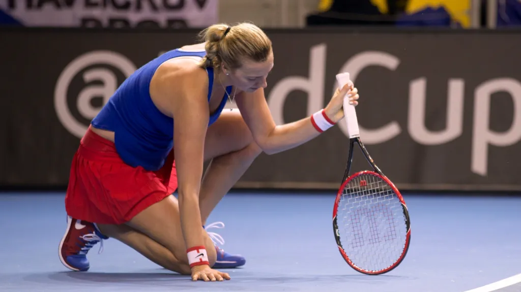 Zklamaná Petra Kvitová