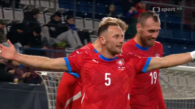 Gól v utkání Česko – Gibraltar: Coufal – 3:0 (32. min.)