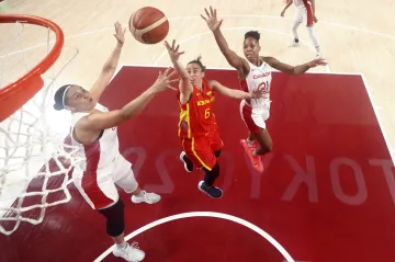 Zakončující Silvia Dominguezová ve španělském dresu