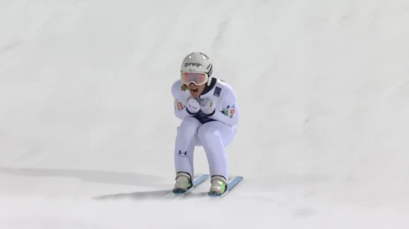 Závěr soutěže družstev skokanů