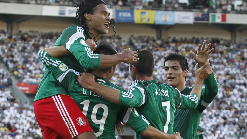 Radost fotbalistů Mexika