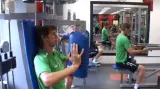Jablonec začal návštěvou posilovny