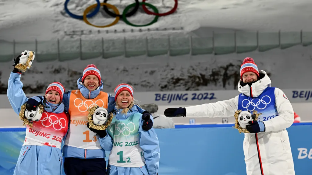 Zlatá norská smíšená štafeta z OH v Číně