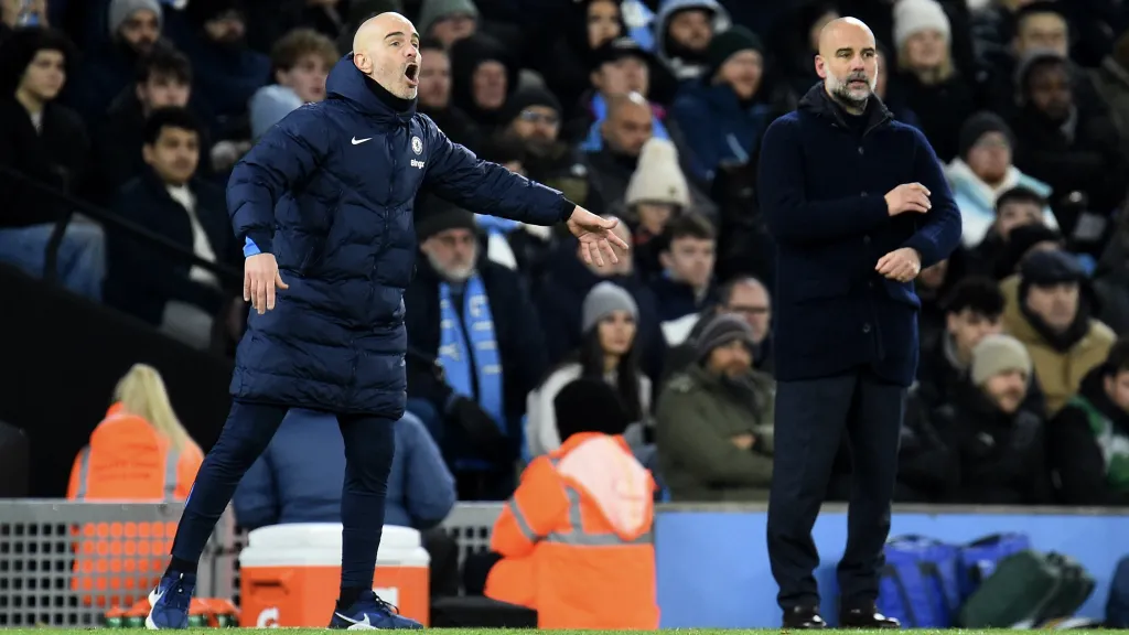 Enzo Maresca se svým bývalým spolupracovníkem Pepem Guardiolou